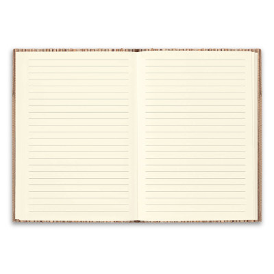 NERUDA. A5 notepad with hardcover made from natural straw fibres